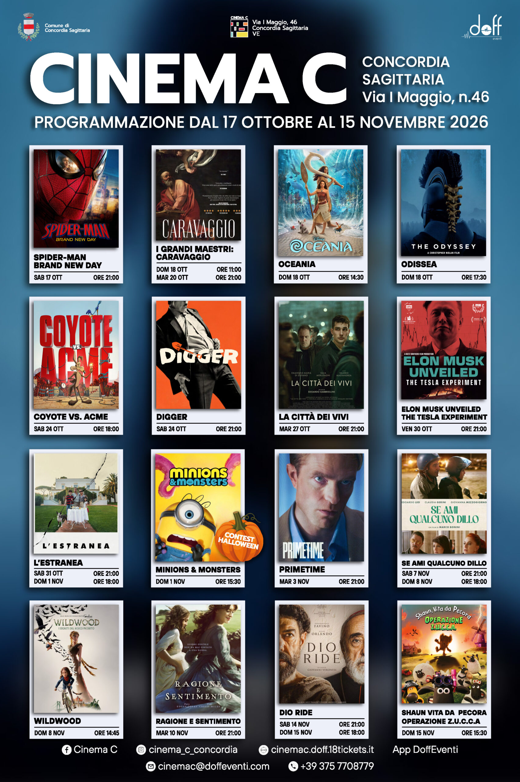 Cinema C - Programmazione Film Ottobre-Novembre 2026